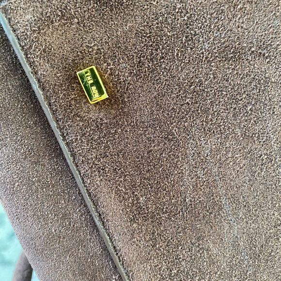 The Row Inspired Margaux Genuine Suede Bag Large - Picture 14 of 16